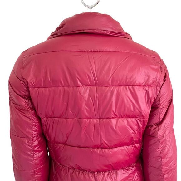 NEW MICHAEL KORS Down Filled Puffer Jacket in Red with Gold hardware SZ M - Picture 8 of 13